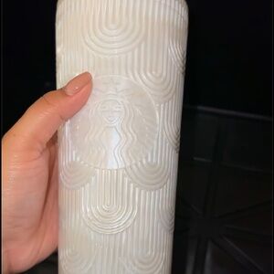 Starbucks Textured White Tumbler